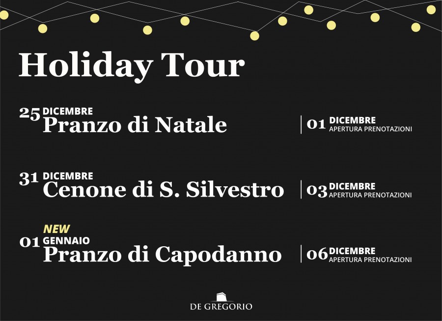 Holiday season: our Tour of events is here!